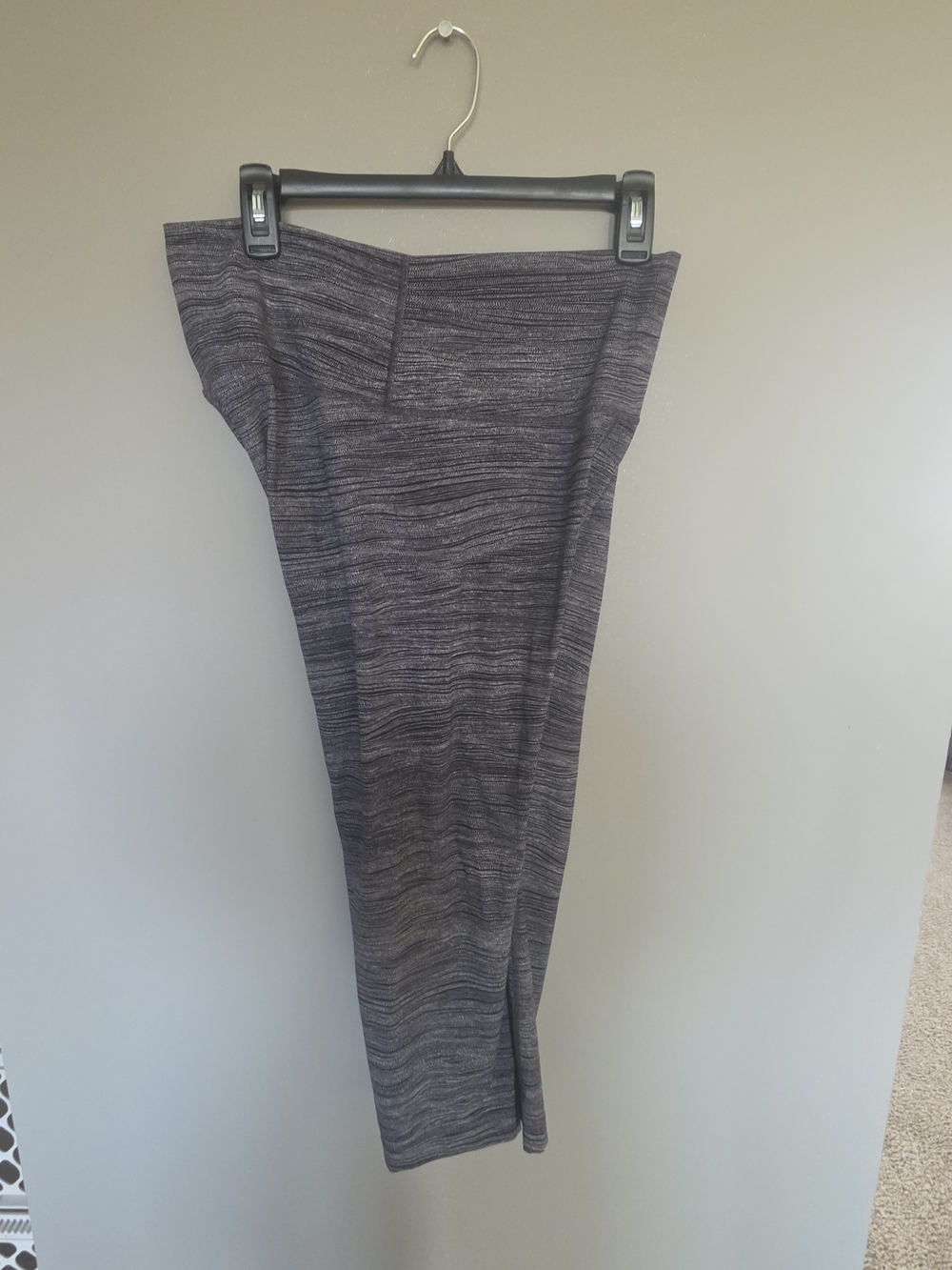 Lululemon Women's Gray Marled Leggings — Stretch Ponte Leggings Sz8